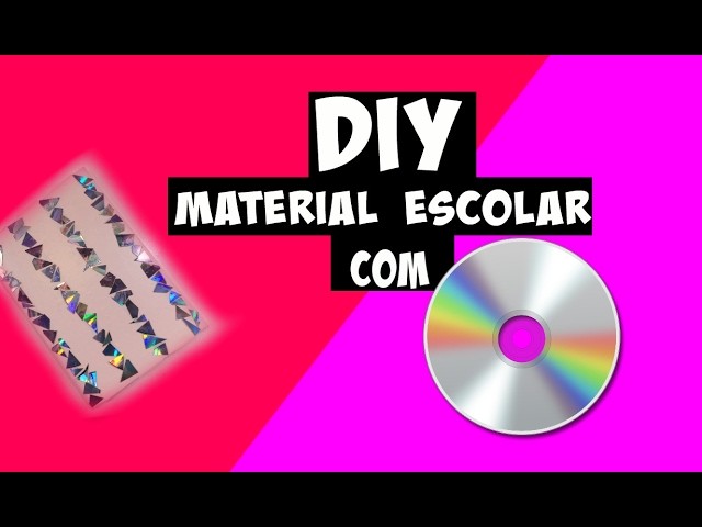 DIY CADERNO PERSONALIZADO - MATERIAL ESCOLAR