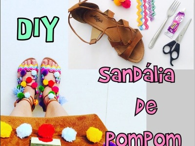 DIY - Sandália de pompom e Bolsa de pompom - faça você mesmo - Mika Cavalini