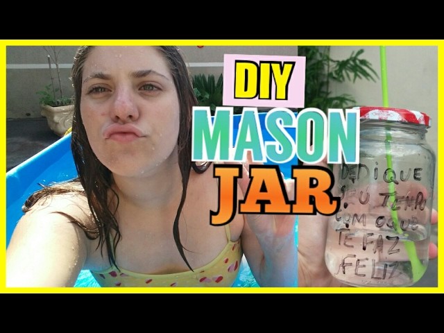 DIY MASON JAR. JARA COPO TUMBLR ❤????