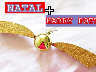 DIY: POMO DE OURO NATALINO | HARRY POTTER