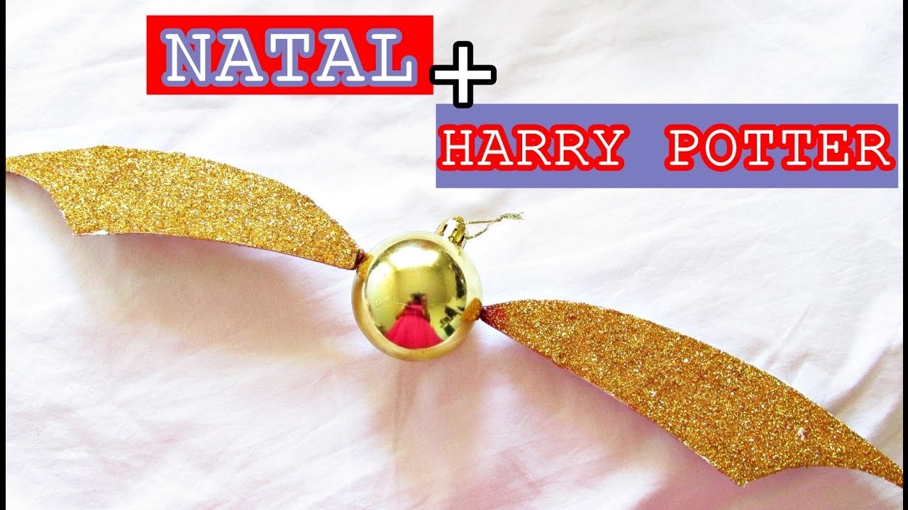 DIY: POMO DE OURO NATALINO | HARRY POTTER