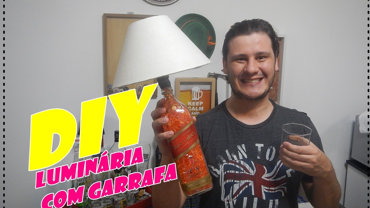 DIY LUMINÁRIA COM GARRAFA + SORTEIO