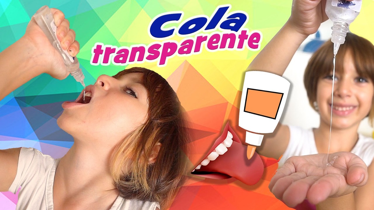 Cola Transparente Comestivel com Sarinha (Material Escolar, Trollagem, DIY, Como Fazer)