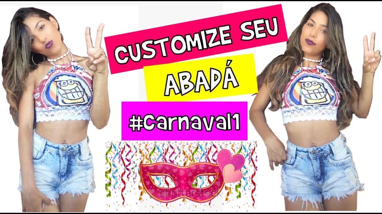 DIY: CROPPED COM ABADÁ| CUSTOMIZAÇÃO ABADA #carnaval1