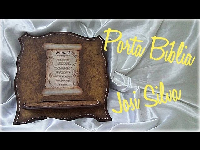 DIY - Falso couro no Porta Bíblia #Innovacarimbos Josi Silva.  imitación de cuero