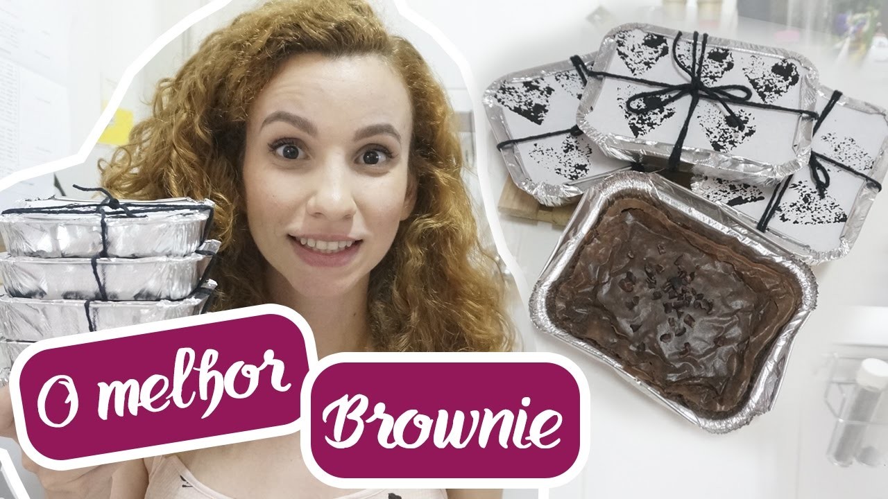 O melhor Brownie do mundo + DIY lembrancinha para festa