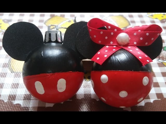 DIY Bolinhas Mickey e Minie ???????? #4 - Especial Natal
