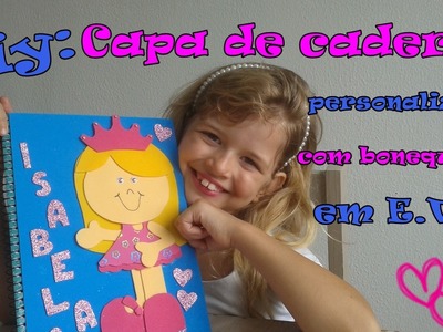 Diy  - Capa de caderno personalizada