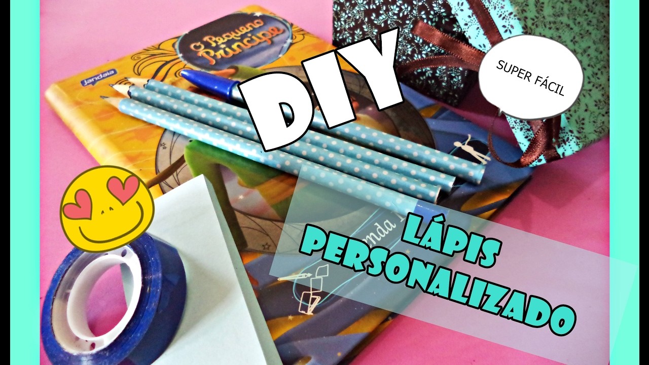 DIY- LÁPIS PERSONALIZADO #FÁCIL E BARATINHO