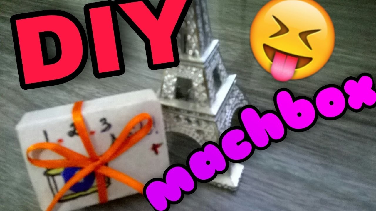 DIY MACHBOX com Caixinha de Fósforo -Joyce milai
