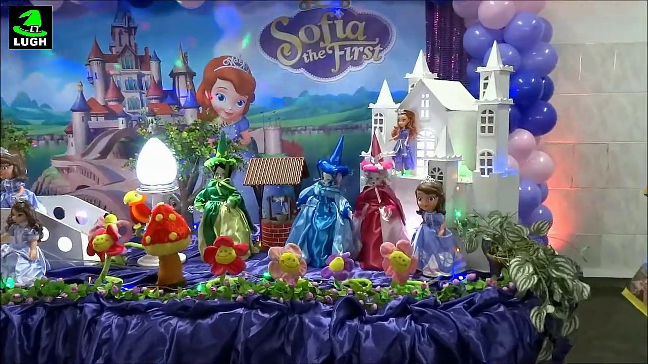Decoração infantil Princesa Sofia para festa de aniversário
