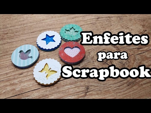 Enfeites Scrapbook DIY | Círculos em camadas com furadores e retalhos