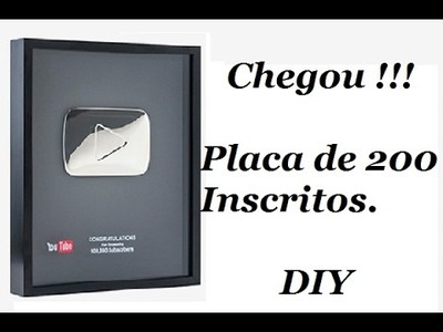 Chegou Nossa Placa de 200 Inscritos DIY | Gege e Júlia