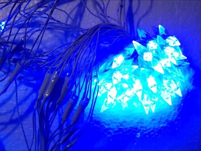 Pisca Pisca natal lampada e estrelas de leds azul decoração de natal