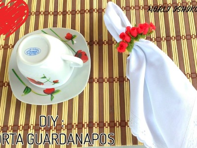 DIY: PORTA GUARDANAPOS COM MINI ROSAS