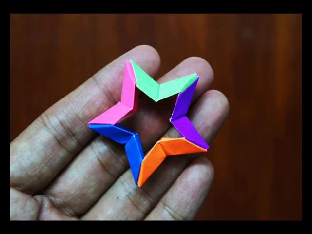 Um linda Estrela de origami