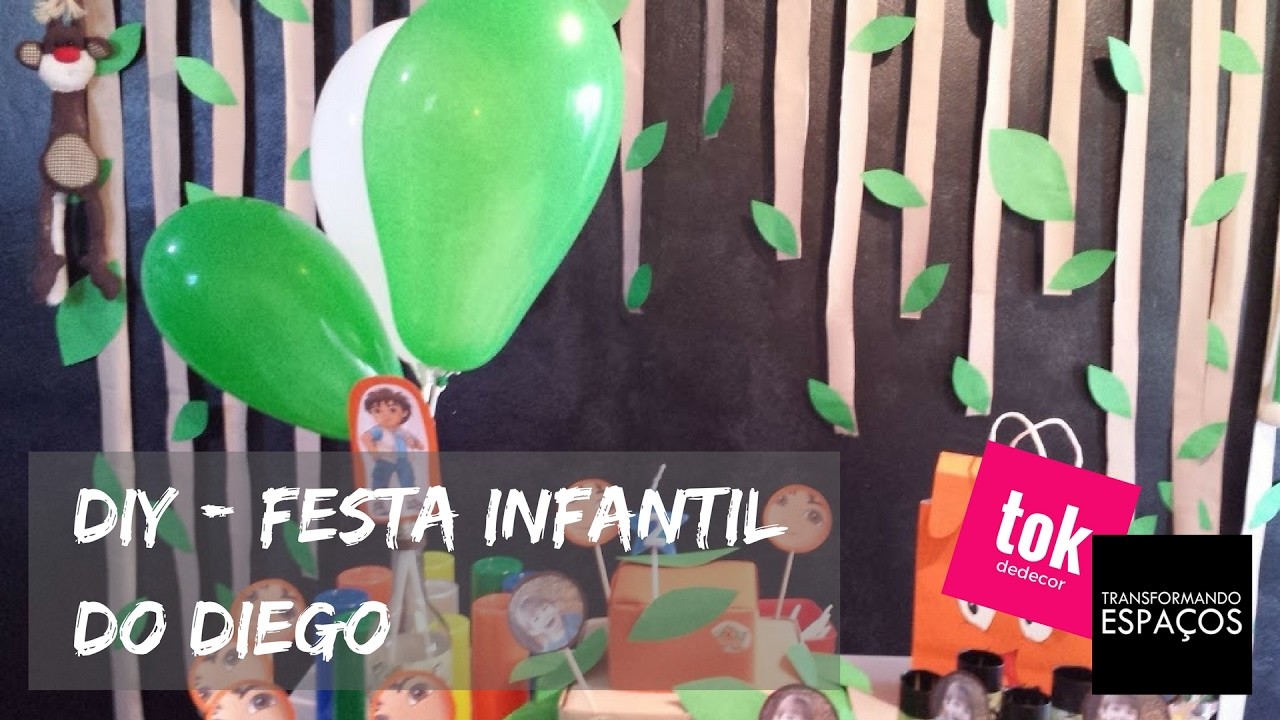 DIY - Decoração de Festa Infantil do Diego