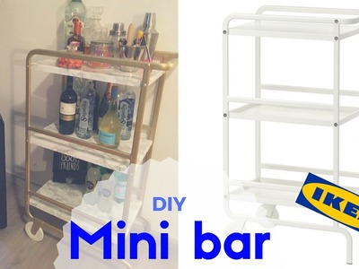 DIY Mini Bar- Ikea Sunnresta. Barzinho.  BRUNNACOM2NS