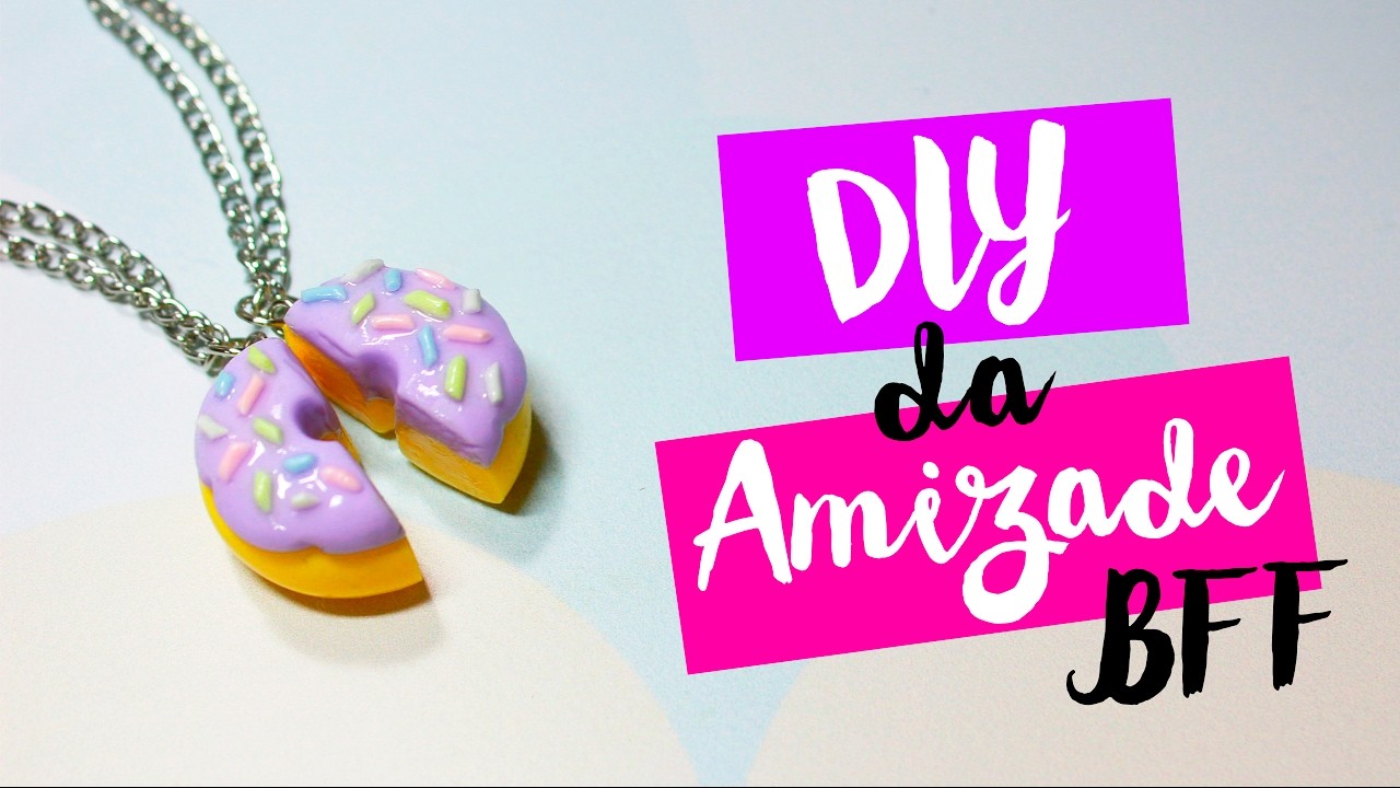 DIY - COLAR DE DONUT DA AMIZADE e CHAVEIRO de OREO - por Prih Gomes