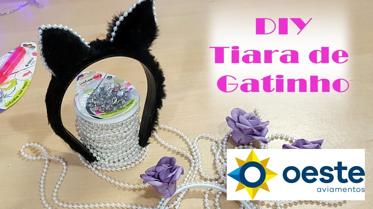 DIY - Tiara de Gatinho para Caranaval