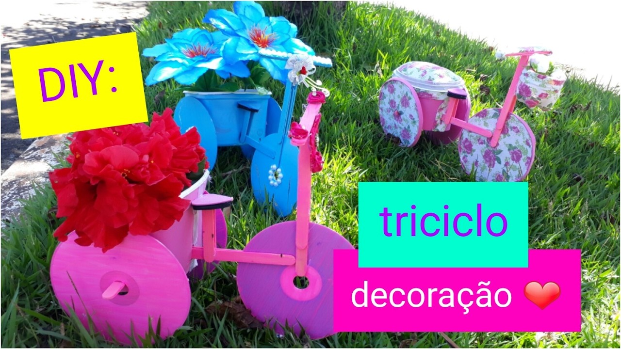 DIY: Triciclo de CD para decoração.
