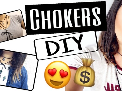 DIY: VÁRIAS CHOKERS GASTANDO POUCO $$