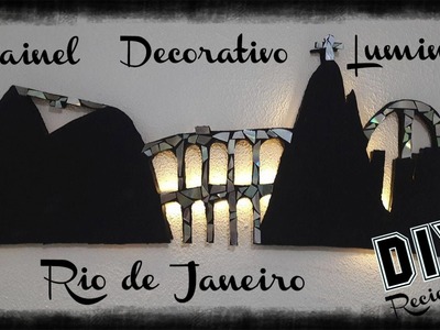 Light Decor ♻ DIY ♻ PAINEL  LUMINOSO  ♻ Reciclado Papelão