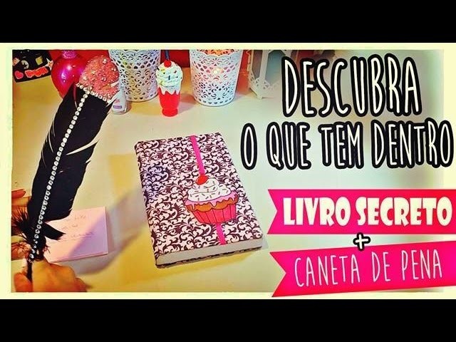 DIY: Material escolar - Livro Secreto e Caneta de Pena
