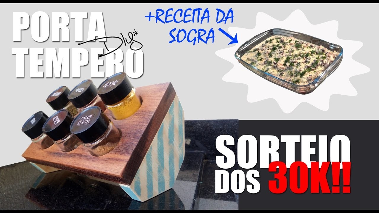 DIY - Porta Tempero + Receita do Filet Mignon da Sogra + SORTEIO  30K