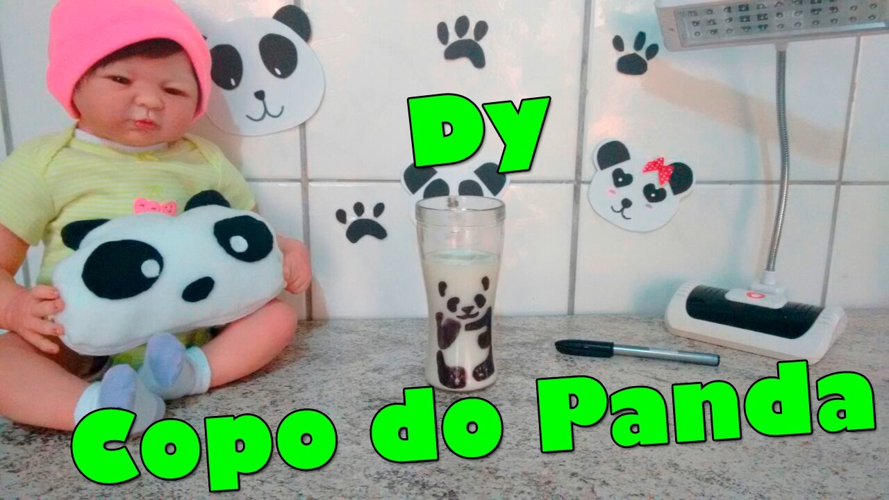 DIY: Copo Panda l Tati Antunes