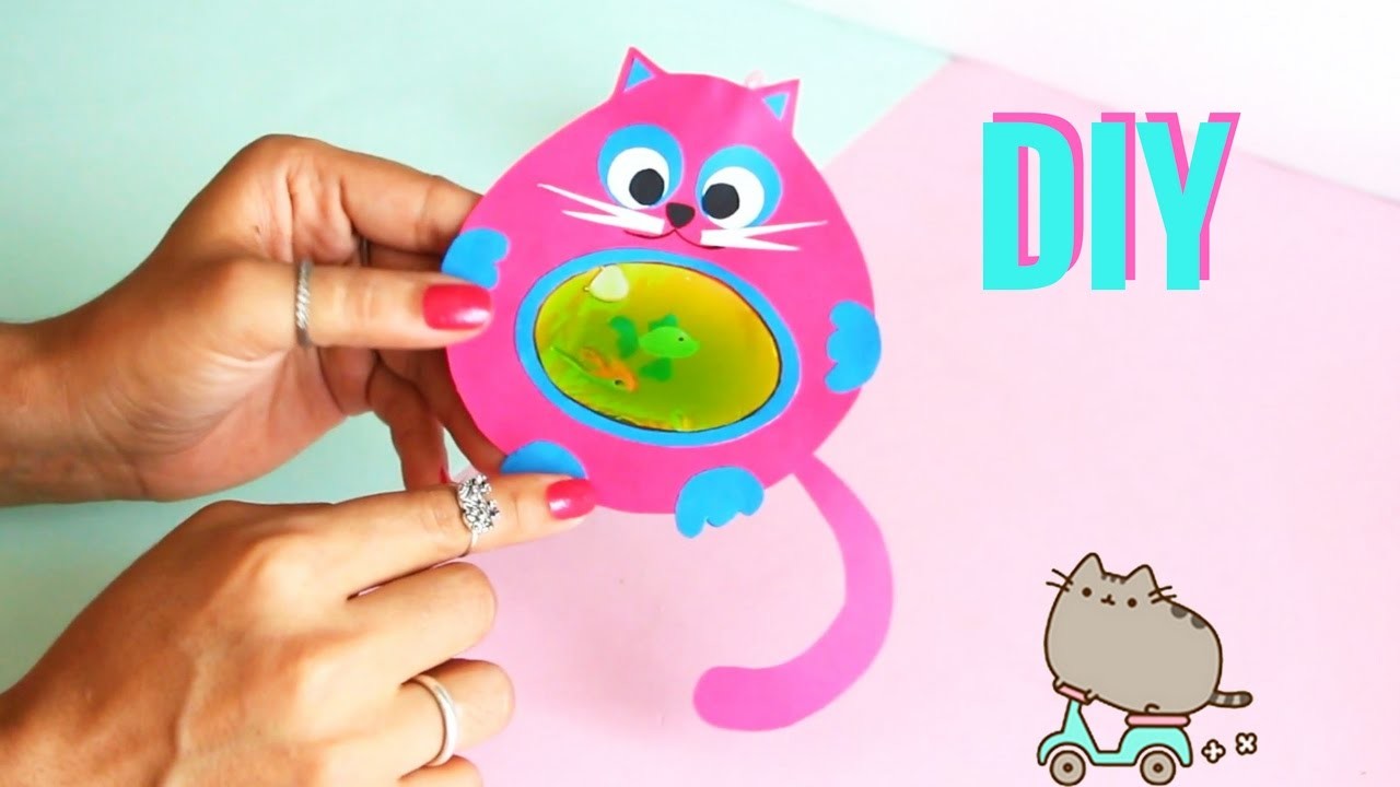 DIY MARCADOR DE PÁGINA LÍQUIDO- DIY Liquid Cat Bookmark