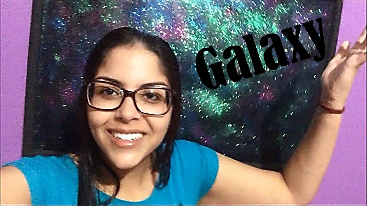 DIY: Quadro Galaxy com Glitter | Anizza