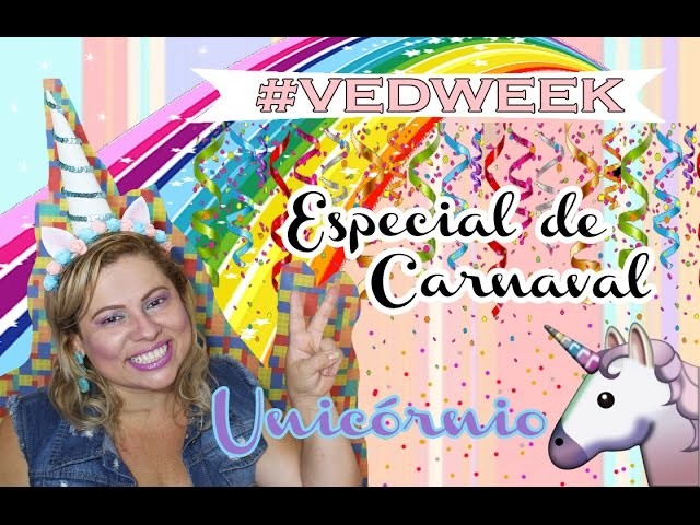 Fantasia fácil de Unicórnio: make e DIY do arco! | #Vedweek Especial de Carnaval