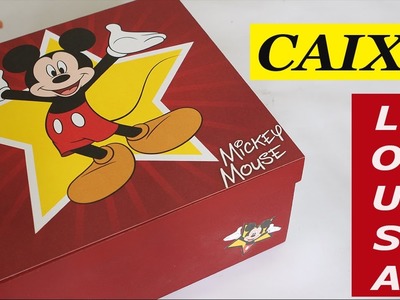 Artesanato em MDF Caixa Lousa do Mickey - Como Fazer