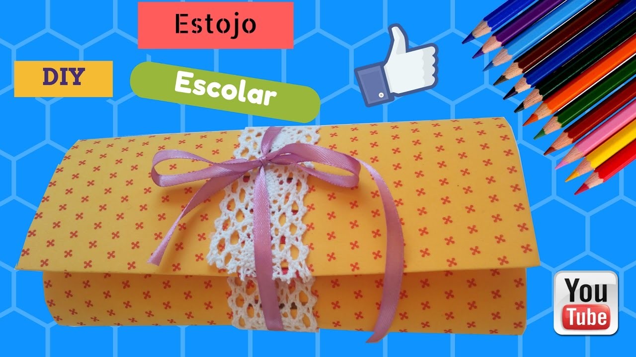 Como fazer Estojo escolar DIY