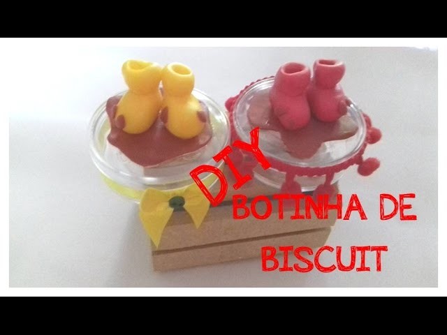 DIY  BOTINHA DA PEPPA DE BISCUIT