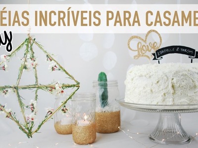 DIY | CASAMENTO: Decoração Baratinha e Topos de bolo! Por Isabelle Verona