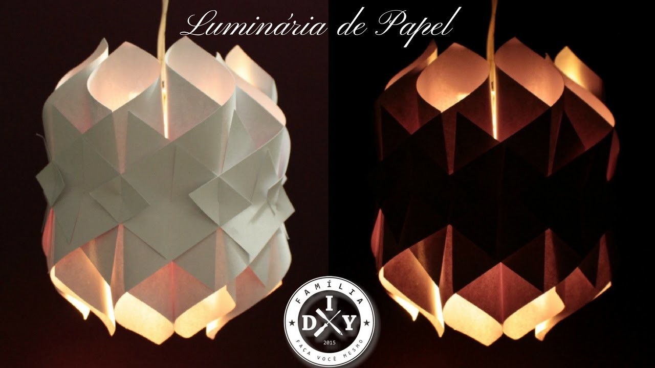 LUMINÁRIA DE PAPEL   LUZES DA CATEDRAL - Cathedral light | paper lamp