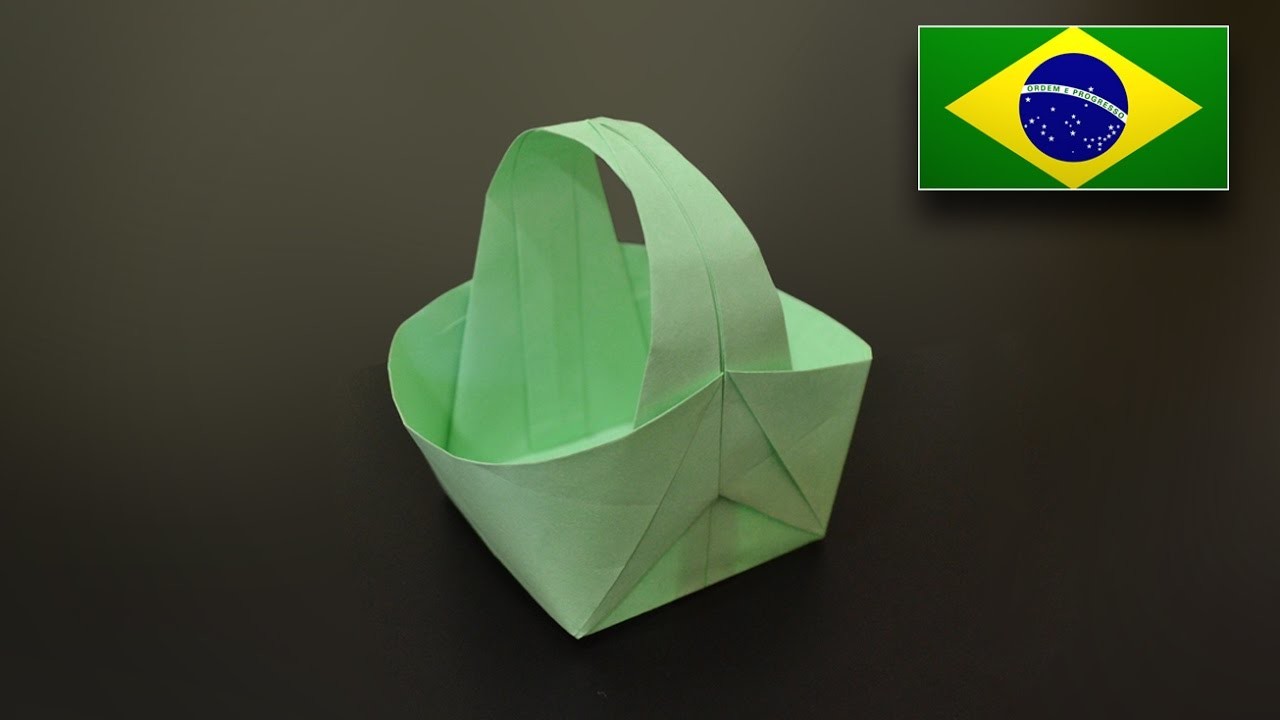 Origami: Cesta v2 - Instruções em Português BR