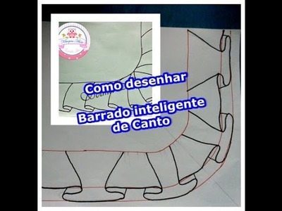 Desenhando Barrado inteligente de canto