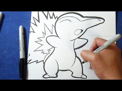 Cómo dibujar a Cyndaquil "Pokémon" | How to draw Cyndaquil