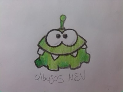 COMO DIBUJAR A OM NOM FACIL