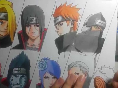 Speed Drawing - Akatsuki (Naruto)