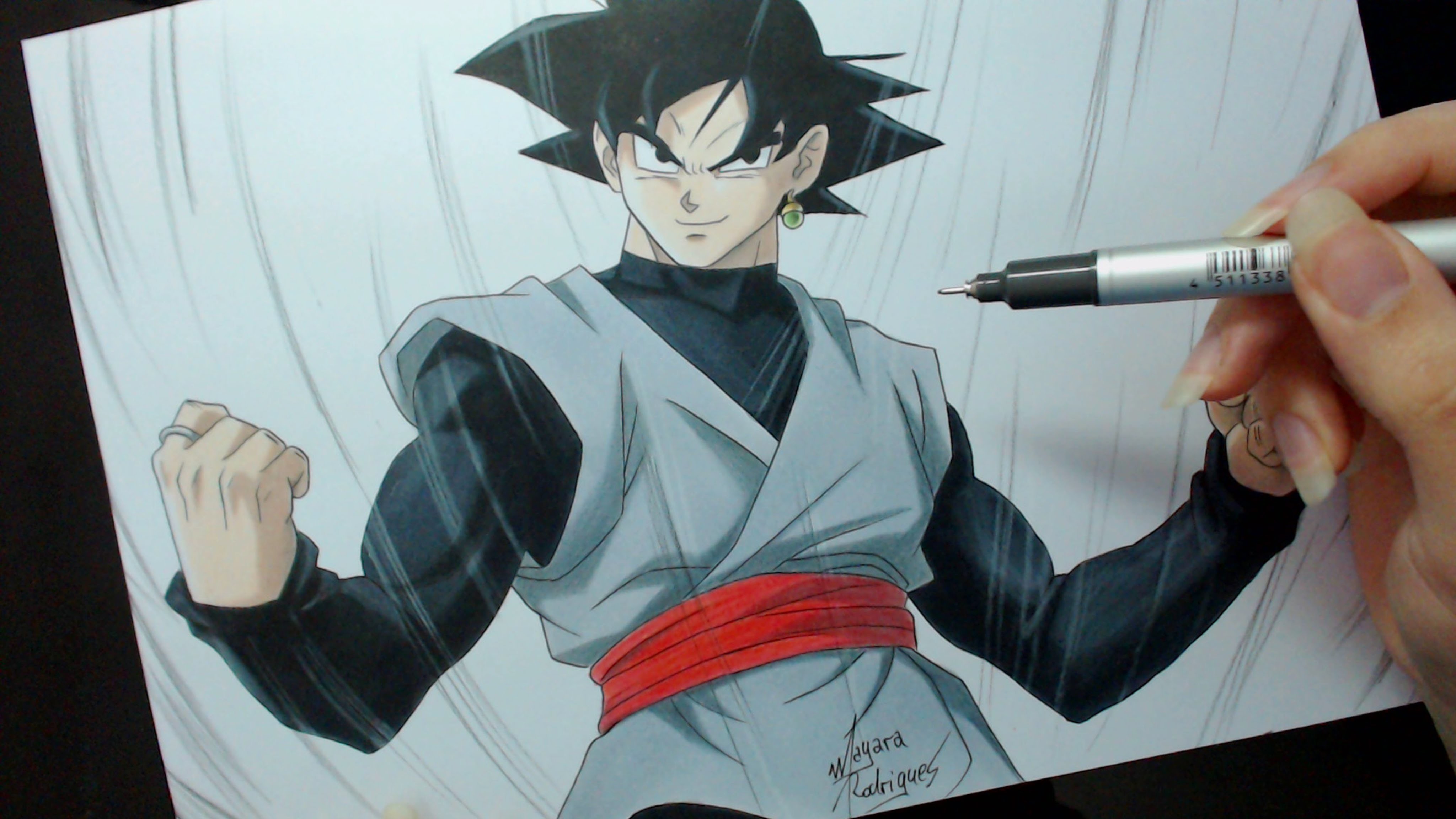 Speed Drawing - Black Goku (Dragon Ball Super)