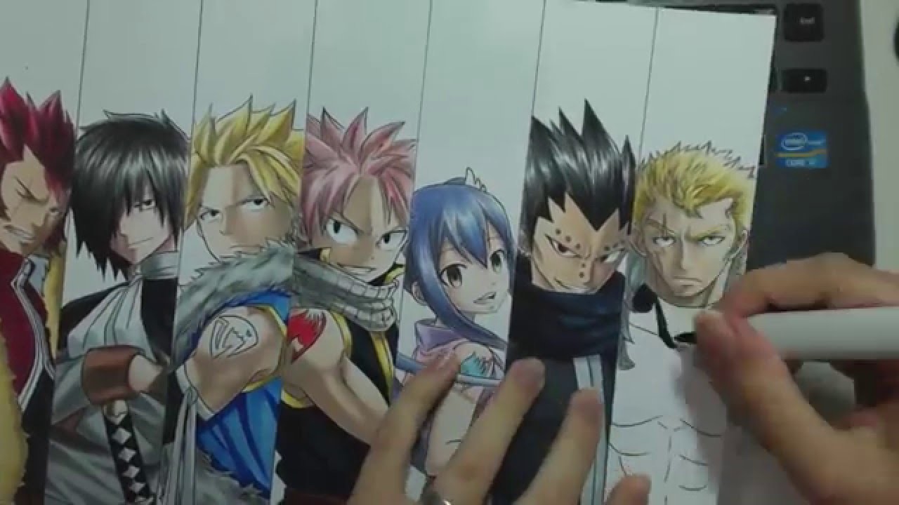 Speed Drawing - Dragon Slayers (Fairy Tail)