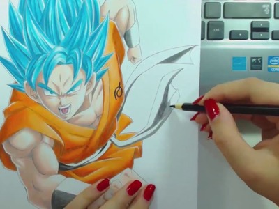 Speed Drawing - Goku SSGSS (Dragon Ball)