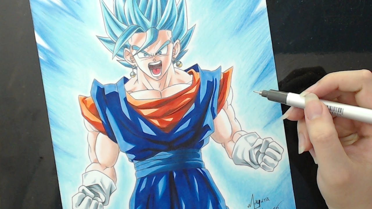 Speed Drawing - Vegetto Blue (Dragon Ball Super)