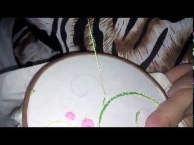 Bordado Ponto Malequita Exclusivo aqui - Free hand embroidery