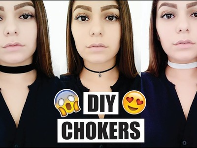 DIY: 5 chokers gastando pouco R$ | Sthefane Tissot