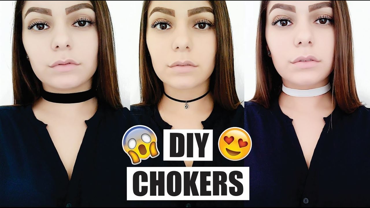 DIY: 5 chokers gastando pouco R$ | Sthefane Tissot